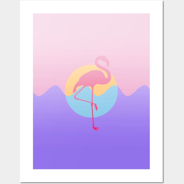 Pink Flamingo Wall Art by mareescatharsis